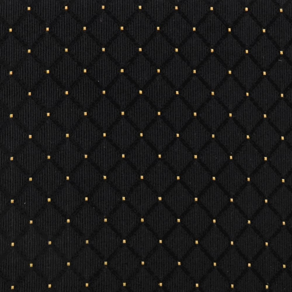 18.5''W Church Chair in Black Dot Fabric with Book Rack - Gold Vein Frame. Picture 11