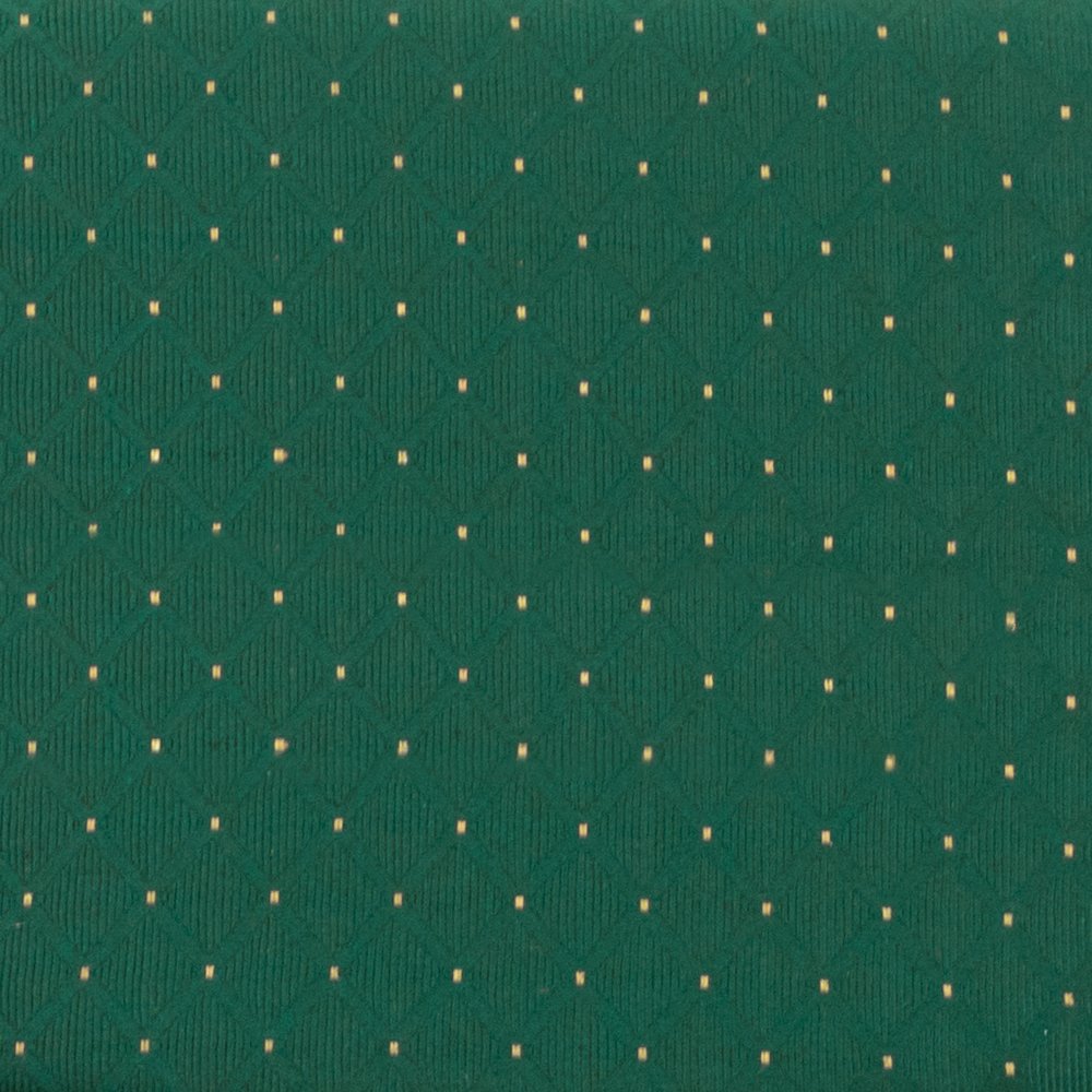 18.5''W Church Chair in Green Patterned Fabric with Book Rack - Gold Vein Frame. Picture 5