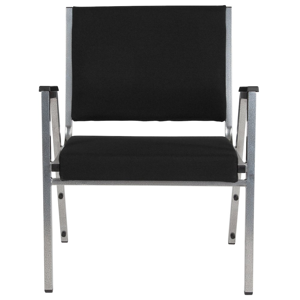 1000 lb. Rated Black Antimicrobial Fabric Bariatric Medical Reception Arm Chair. Picture 6