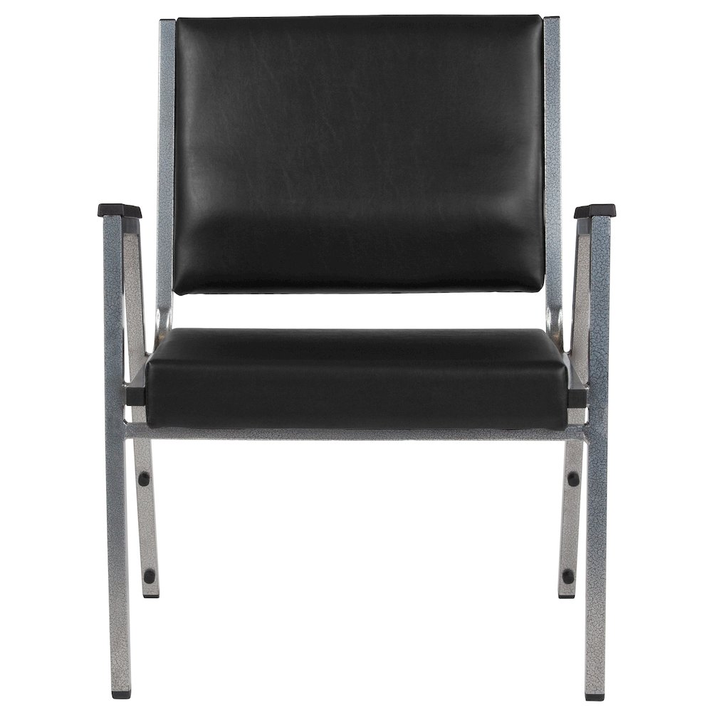 1000 lb. Rated Black Antimicrobial Vinyl Bariatric Medical Reception Arm Chair. Picture 9