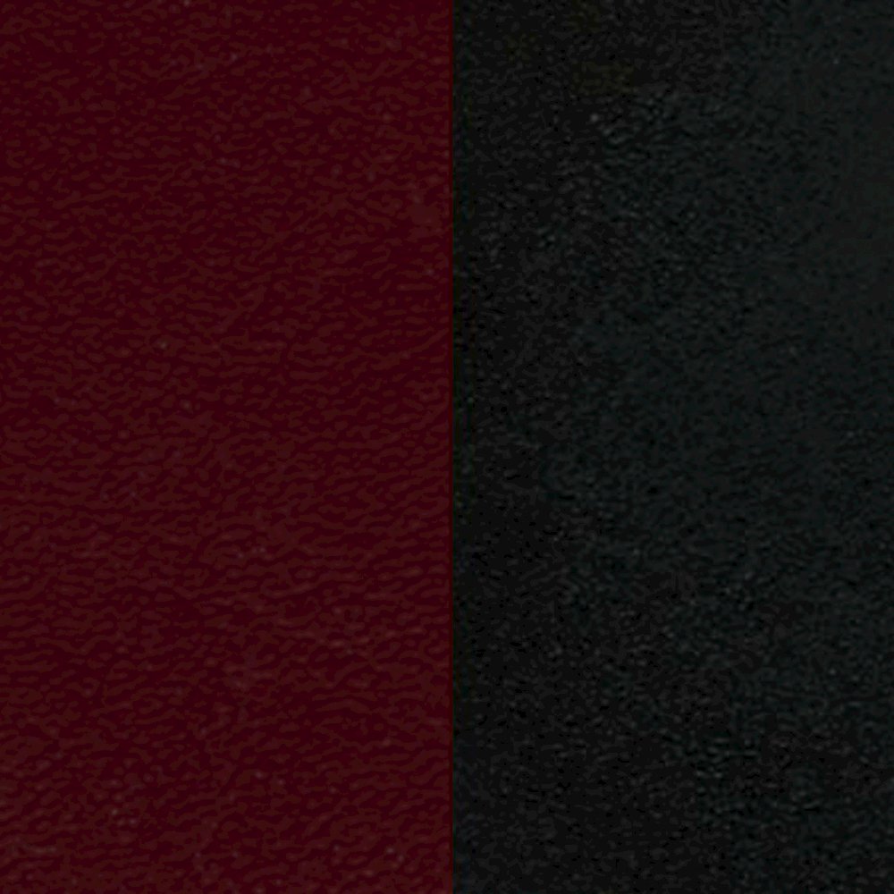 Black School House Back Metal Restaurant Barstool - Burgundy Vinyl Seat. Picture 7