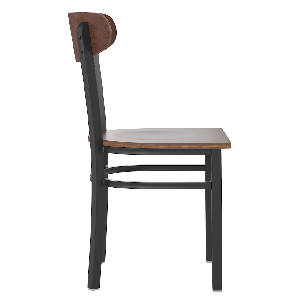 Commercial Grade Dining Chair with Solid Wood Back and Seat. Picture 9