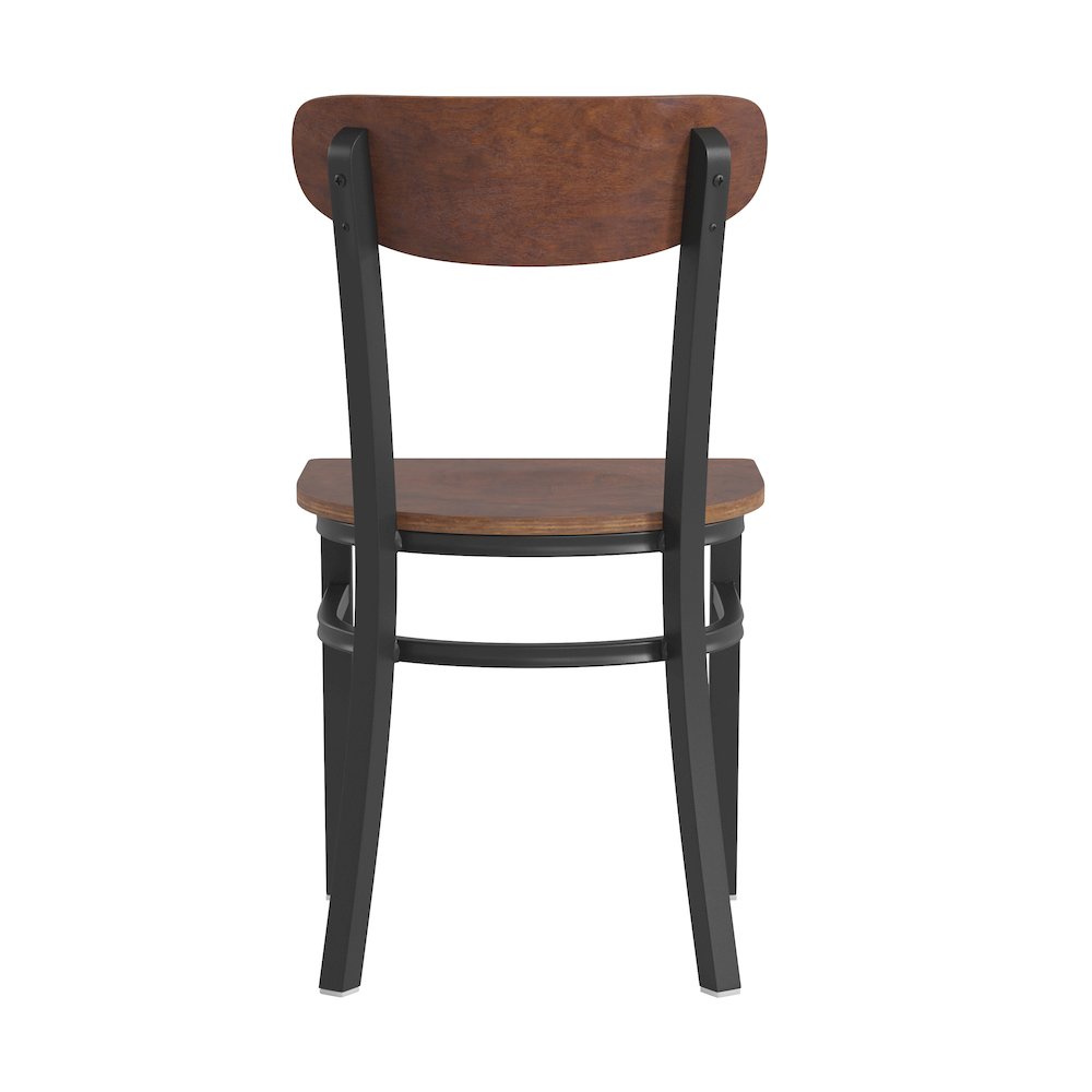 Commercial Grade Dining Chair with Solid Wood Back and Seat. Picture 8