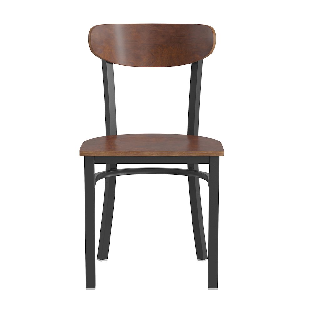 Commercial Grade Dining Chair with Solid Wood Back and Seat. Picture 10