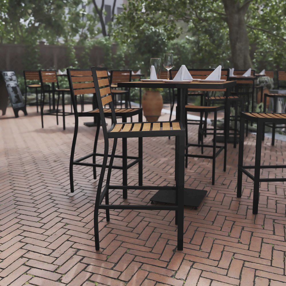 Contemporary All-Weather Patio Bar Stool. Picture 2