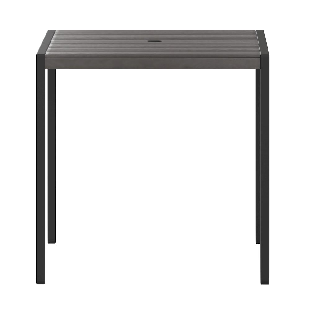 Outdoor Patio Dining Table with Umbrella Holder Hole. Picture 8