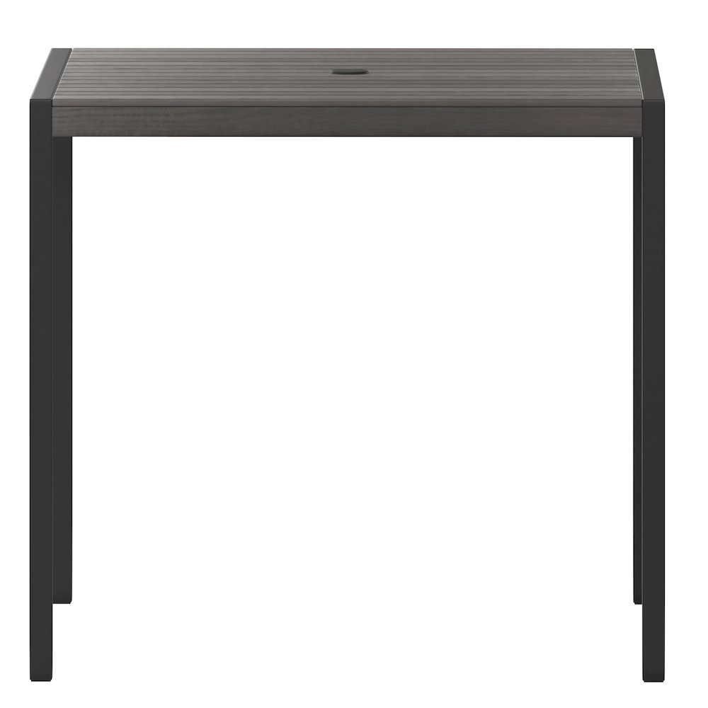 Outdoor Patio Dining Table with Umbrella Holder Hole. Picture 8