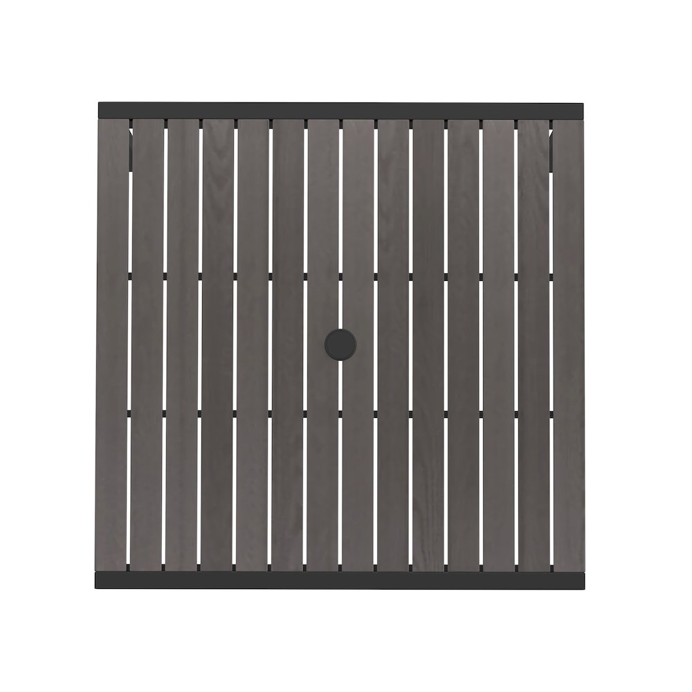 Outdoor Patio Dining Table with Umbrella Holder Hole. Picture 9