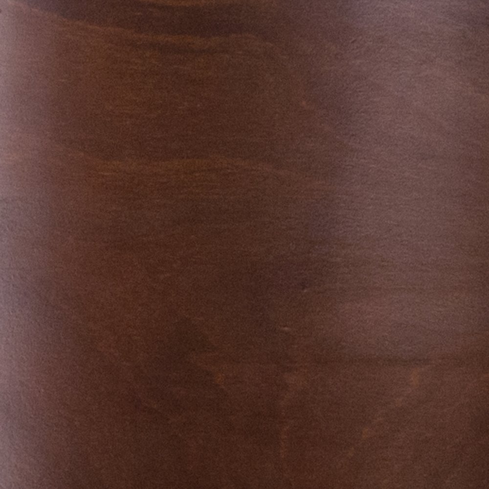 Solid Back Walnut Wood Restaurant Chair - Black Vinyl Seat. Picture 11