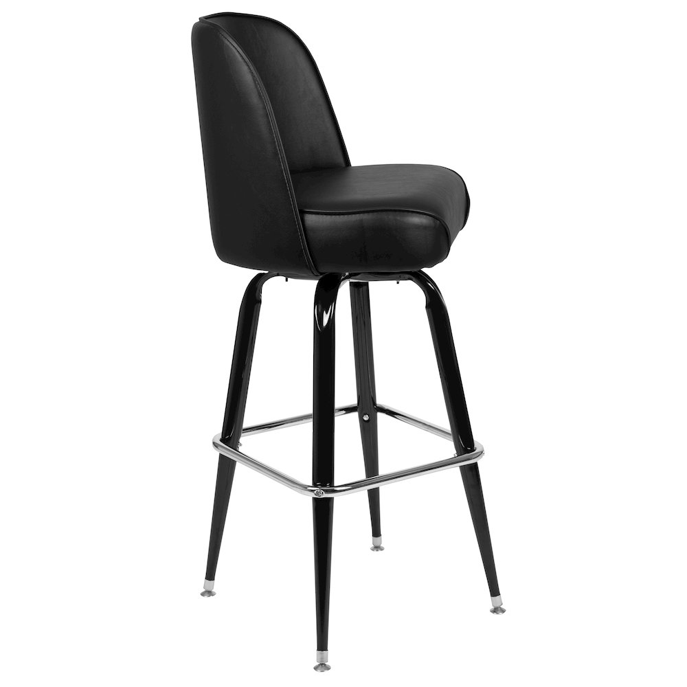 Metal Barstool with Swivel Bucket Seat. Picture 9