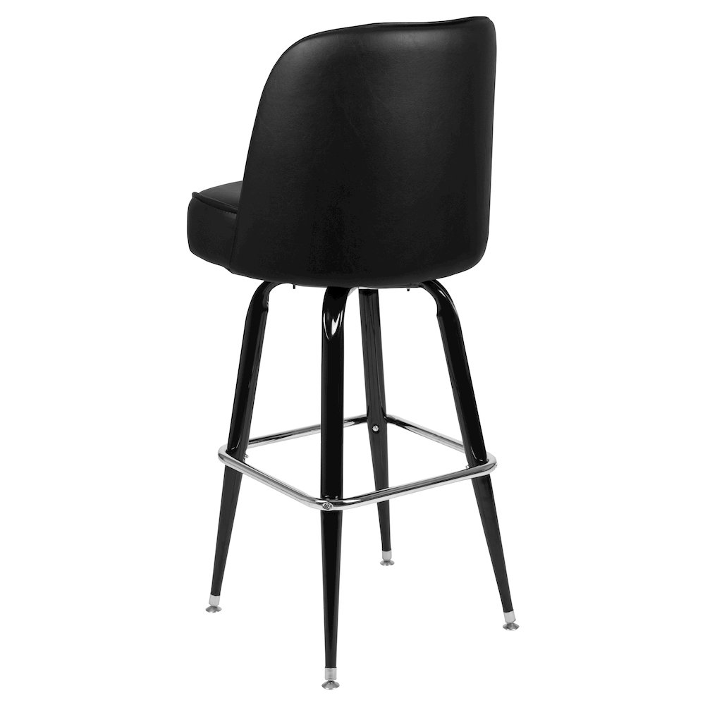 Metal Barstool with Swivel Bucket Seat. Picture 7