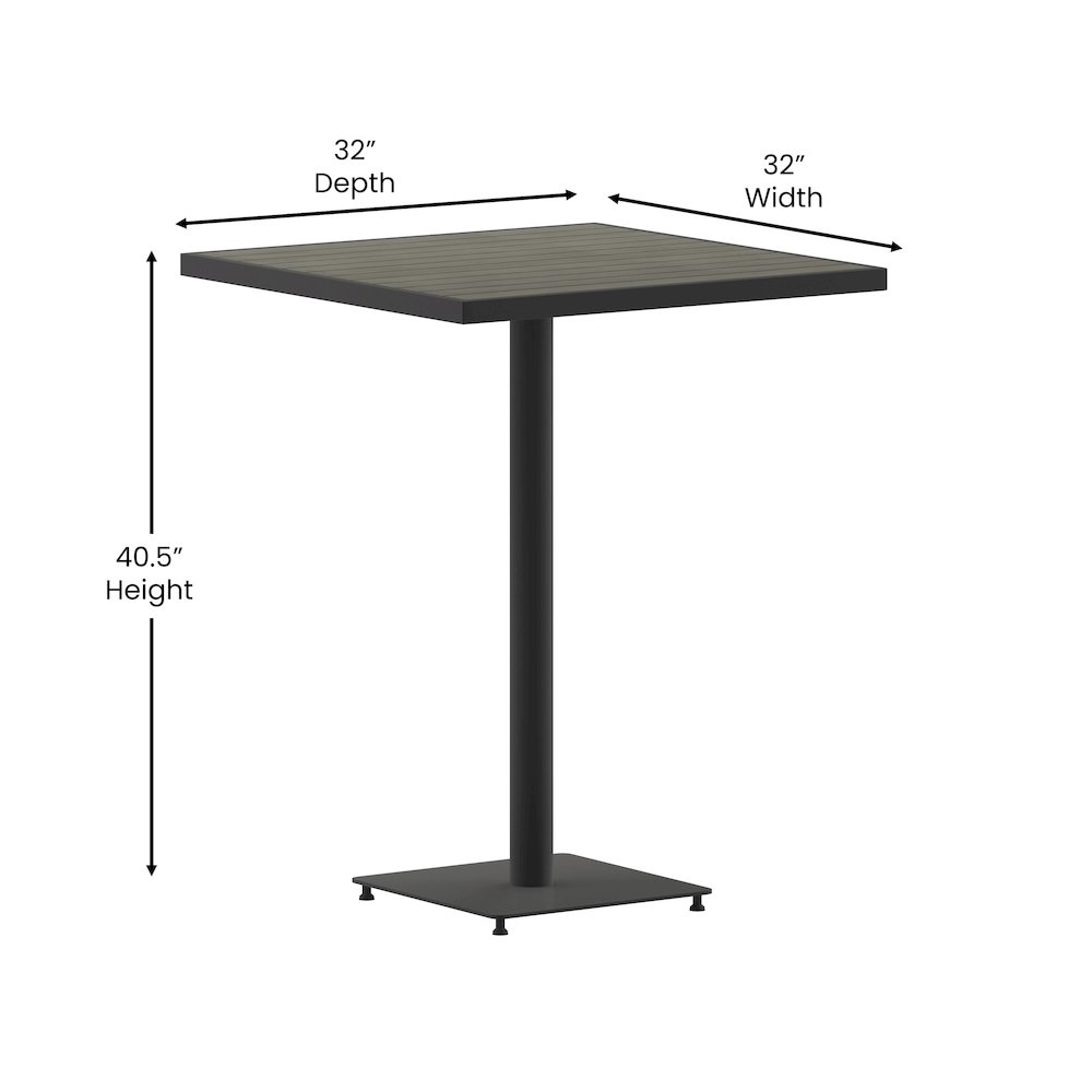Modern Indoor/Outdoor Patio Dining Table For 4. Picture 5