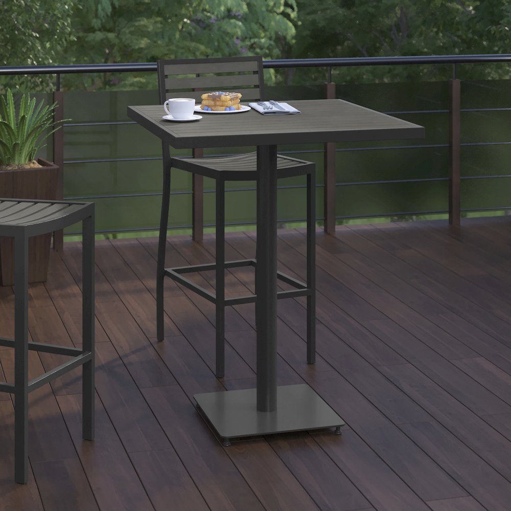 Modern Indoor/Outdoor Patio Dining Table For 4. Picture 6