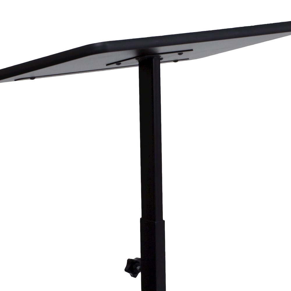 Adjustable Height Metal Lectern in Mahogany. Picture 10