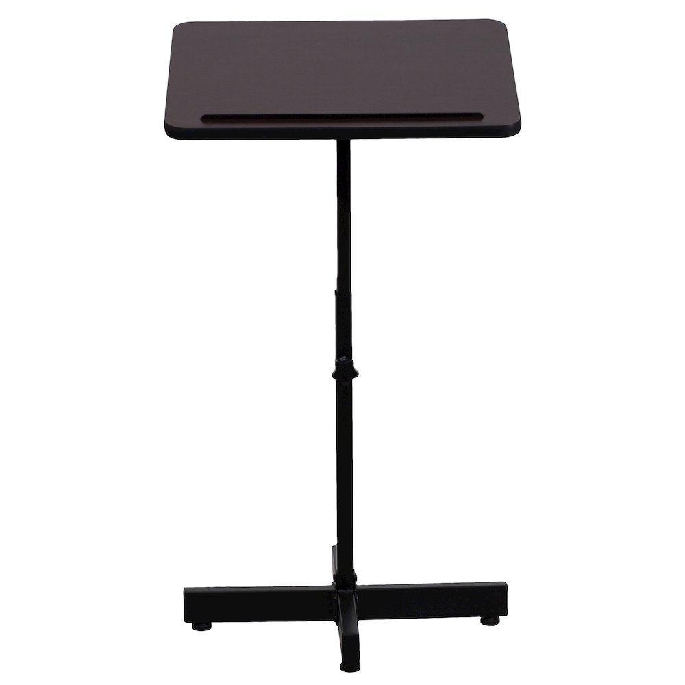 Adjustable Height Metal Lectern in Mahogany. Picture 11