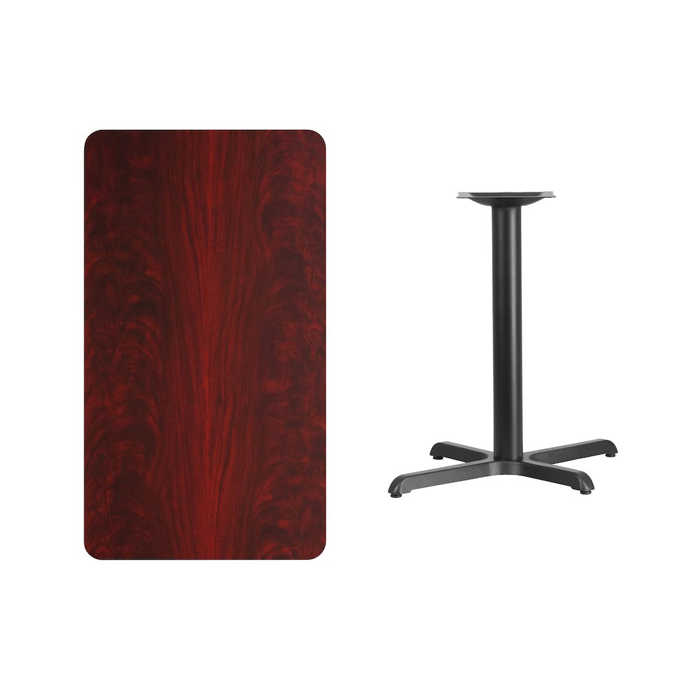 24'' x 42'' Mahogany Table Top with 23.5'' x 29.5'' Table Height Base. Picture 4