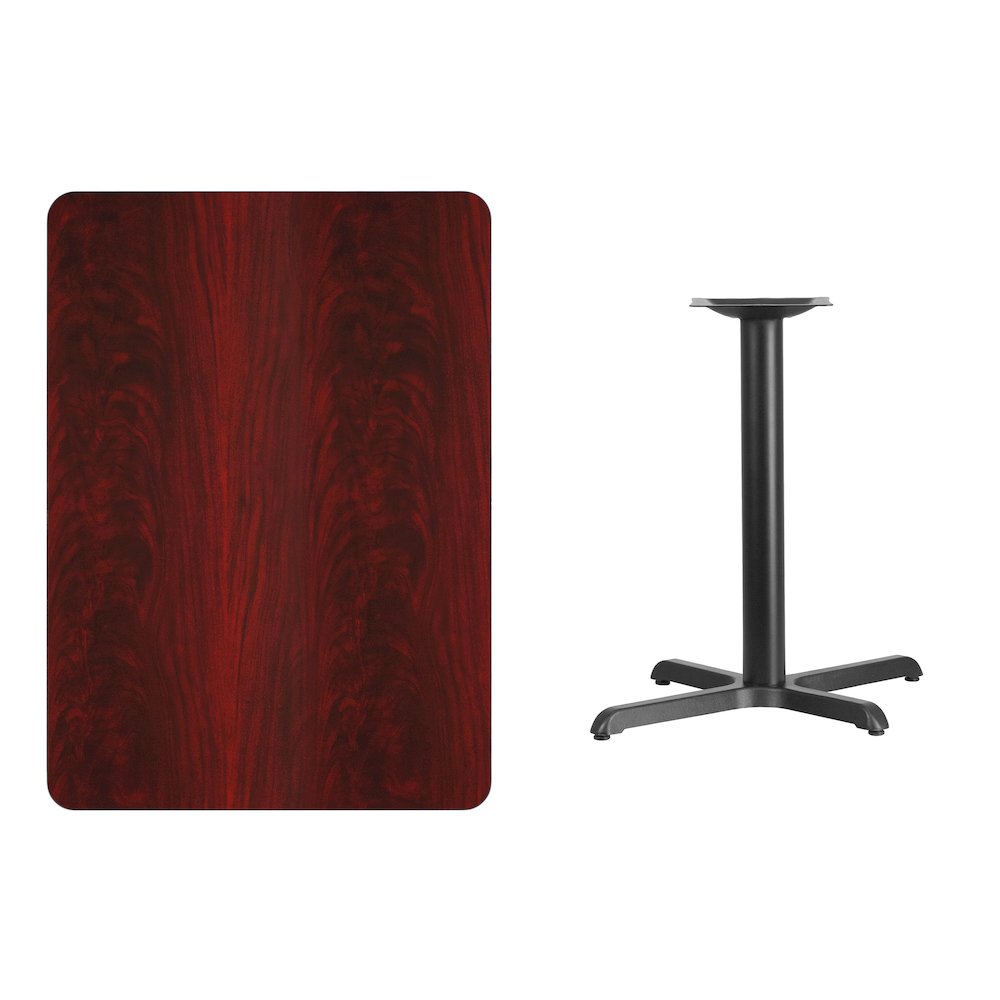 30'' x 42'' Mahogany Table Top with 23.5'' x 29.5'' Table Height Base. Picture 4