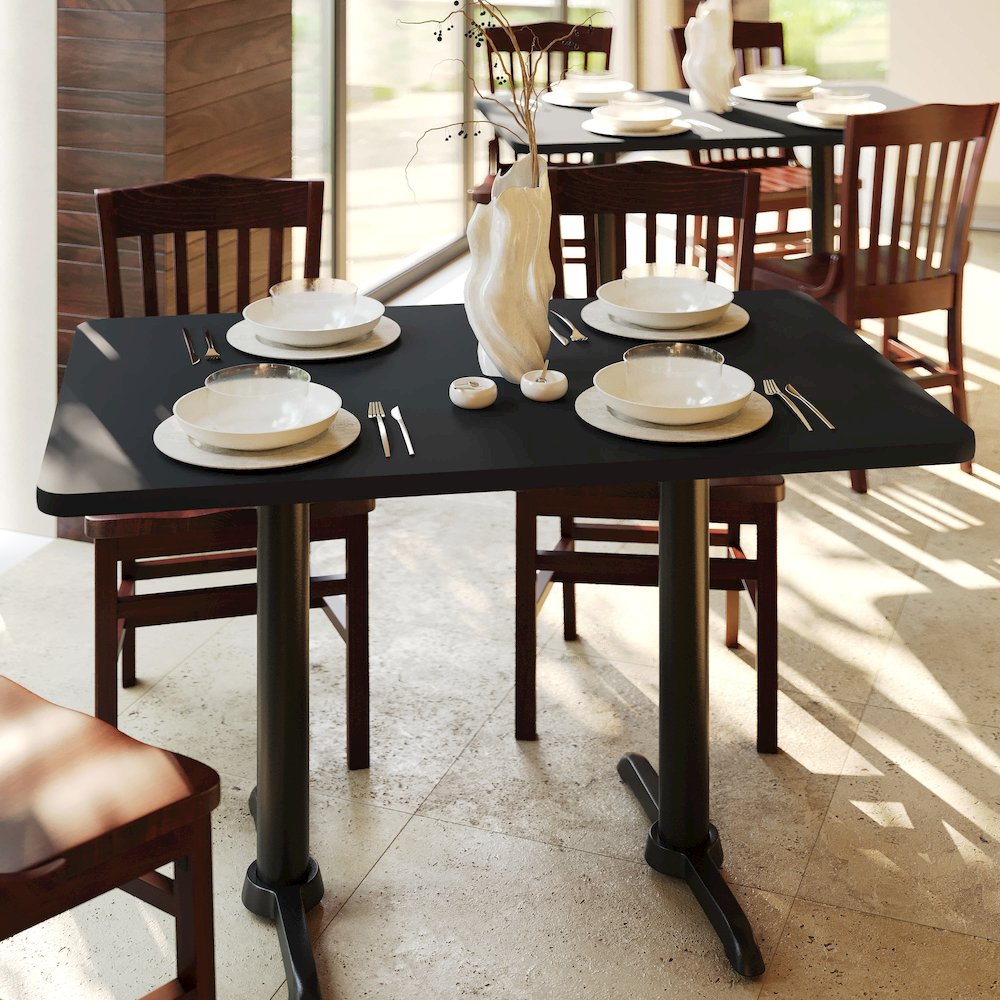 30'' x 48'' Rectangular Table Top with Black or Mahogany Reversible Laminate Top. Picture 7