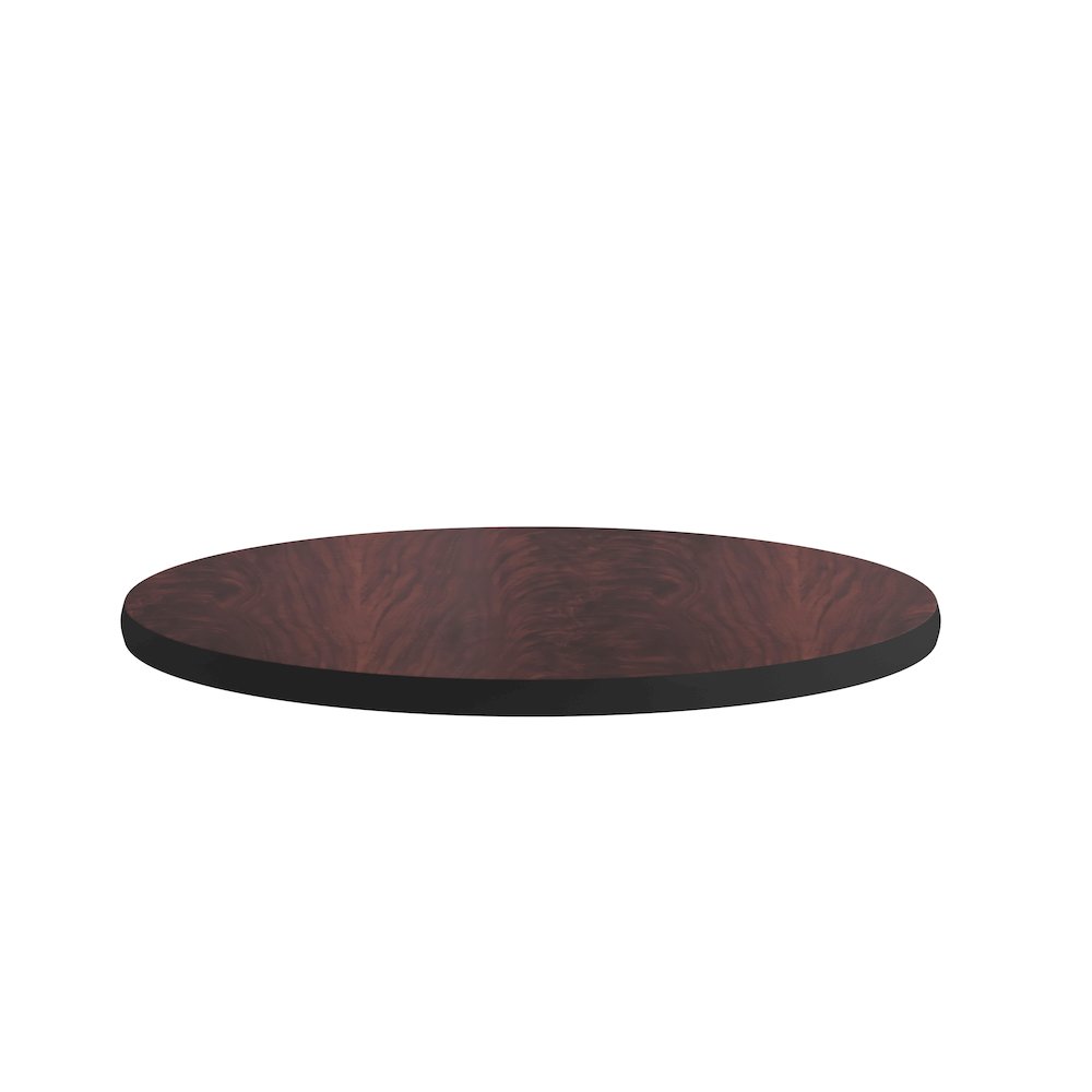 24'' Round Table Top with Black or Mahogany Reversible Laminate Top. Picture 10