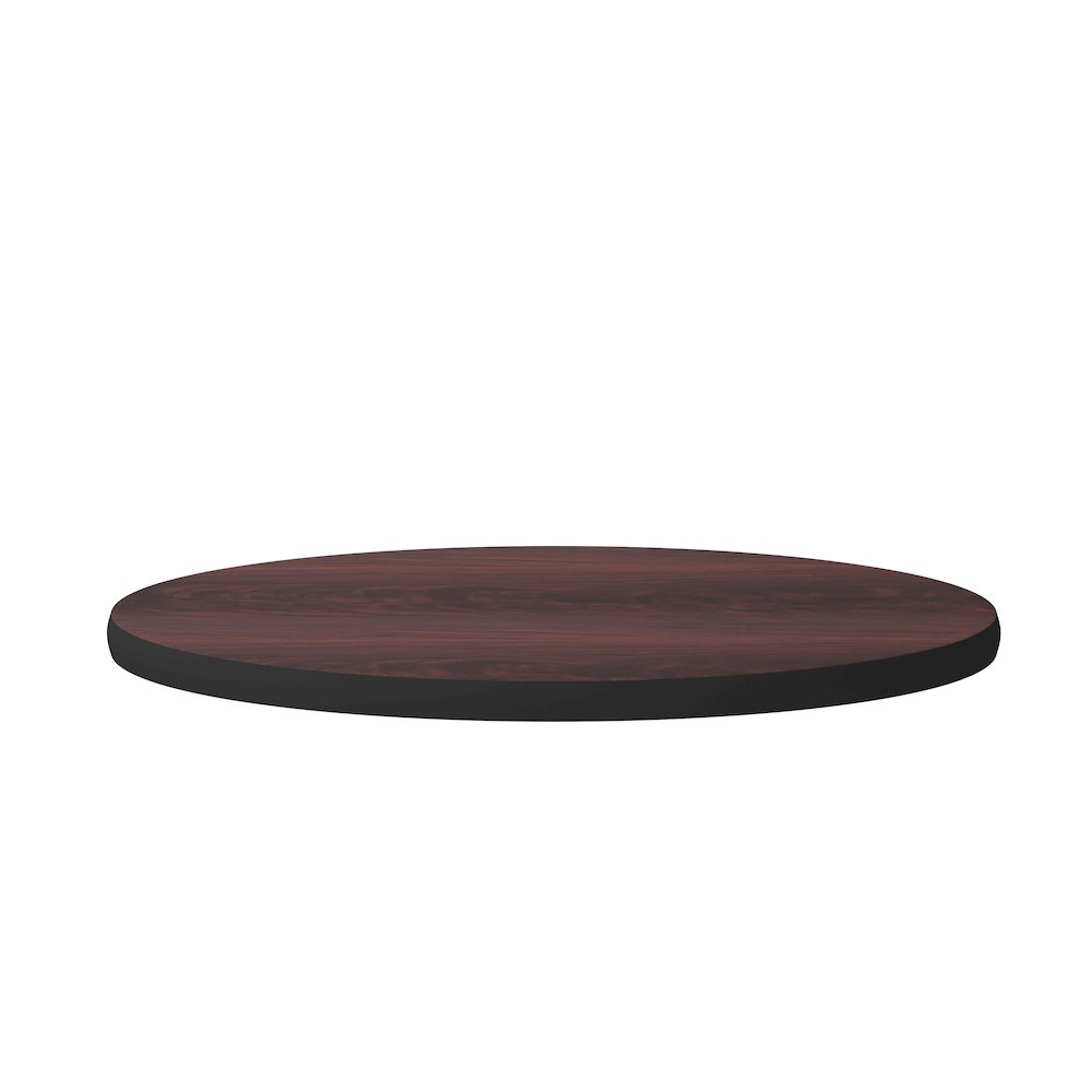 24'' Round Table Top with Black or Mahogany Reversible Laminate Top. Picture 9