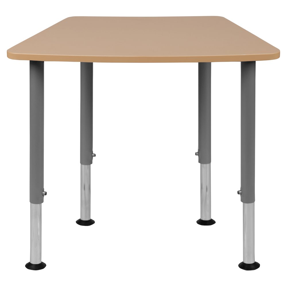 Hex Natural Collaborative Student Desk (from 22.3" to 34") - Home and Classroom. Picture 10
