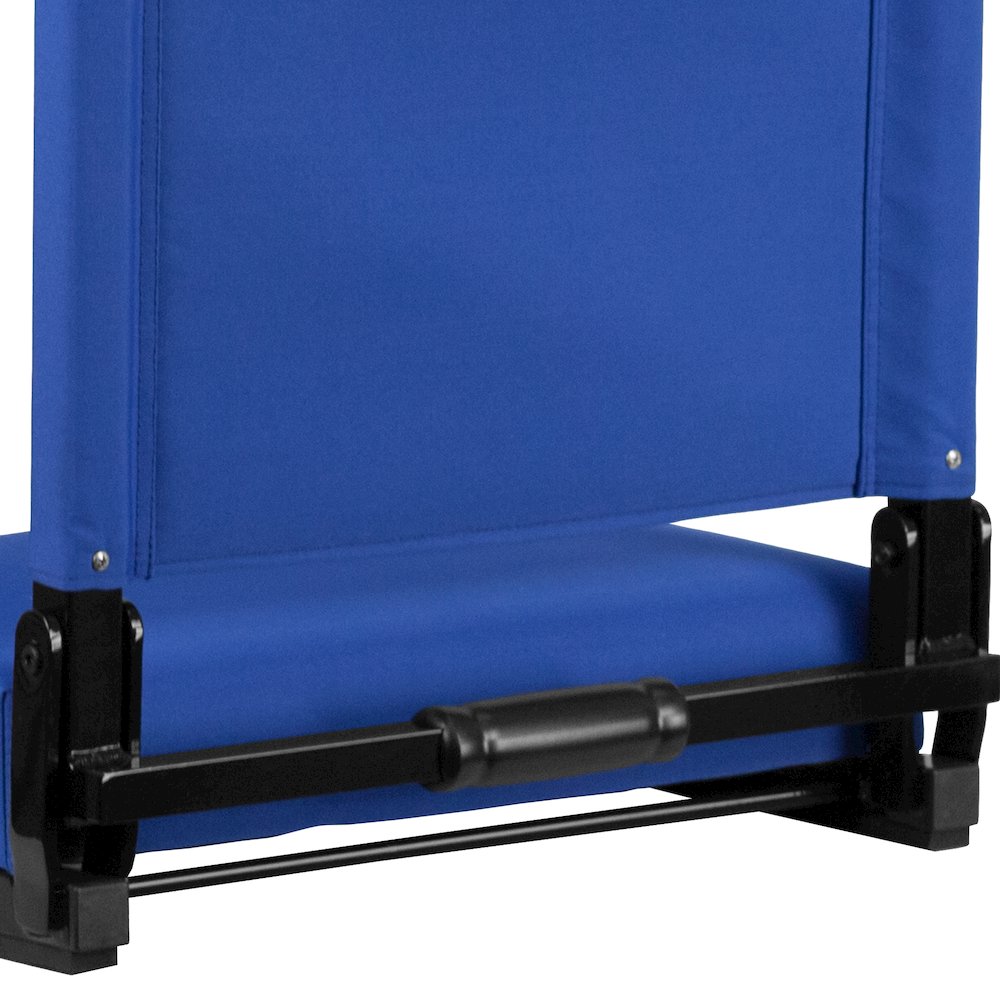 Lightweight Stadium Chair with Handle, Ultra-Padded Seat, Blue. Picture 15