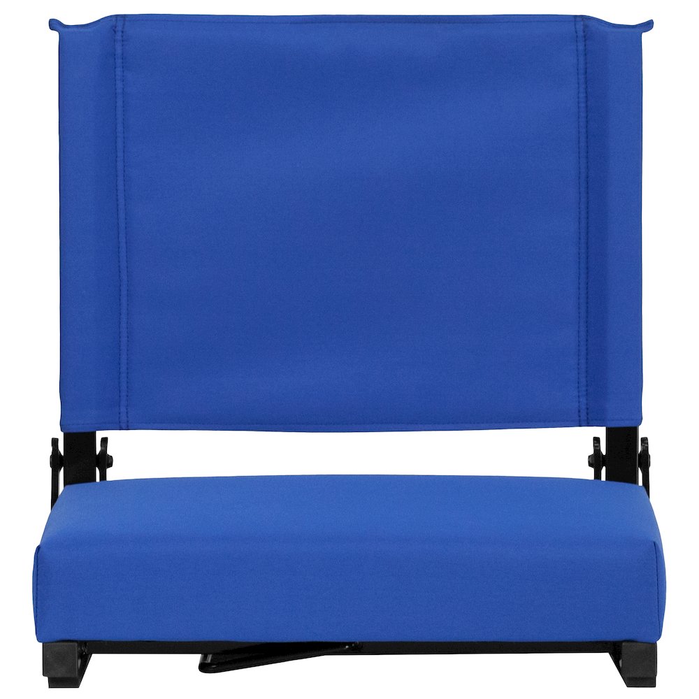 Lightweight Stadium Chair with Handle, Ultra-Padded Seat, Blue. Picture 14