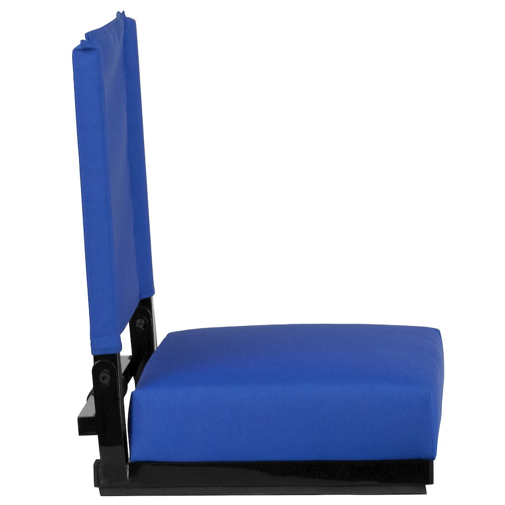Lightweight Stadium Chair with Handle, Ultra-Padded Seat, Blue. Picture 13