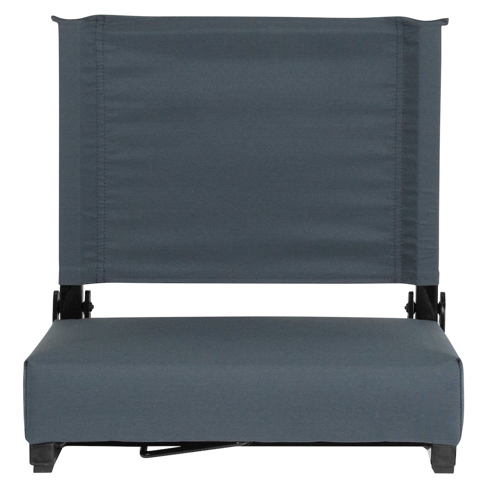 Lightweight Stadium Chair with Handle, Ultra-Padded Seat, Dark Blue. Picture 13