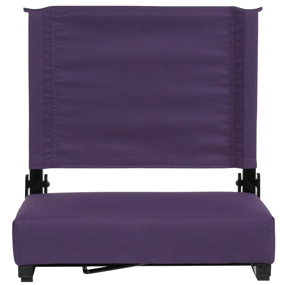 Lightweight Stadium Chair with Handle, Ultra-Padded Seat, Dark Purple. Picture 13
