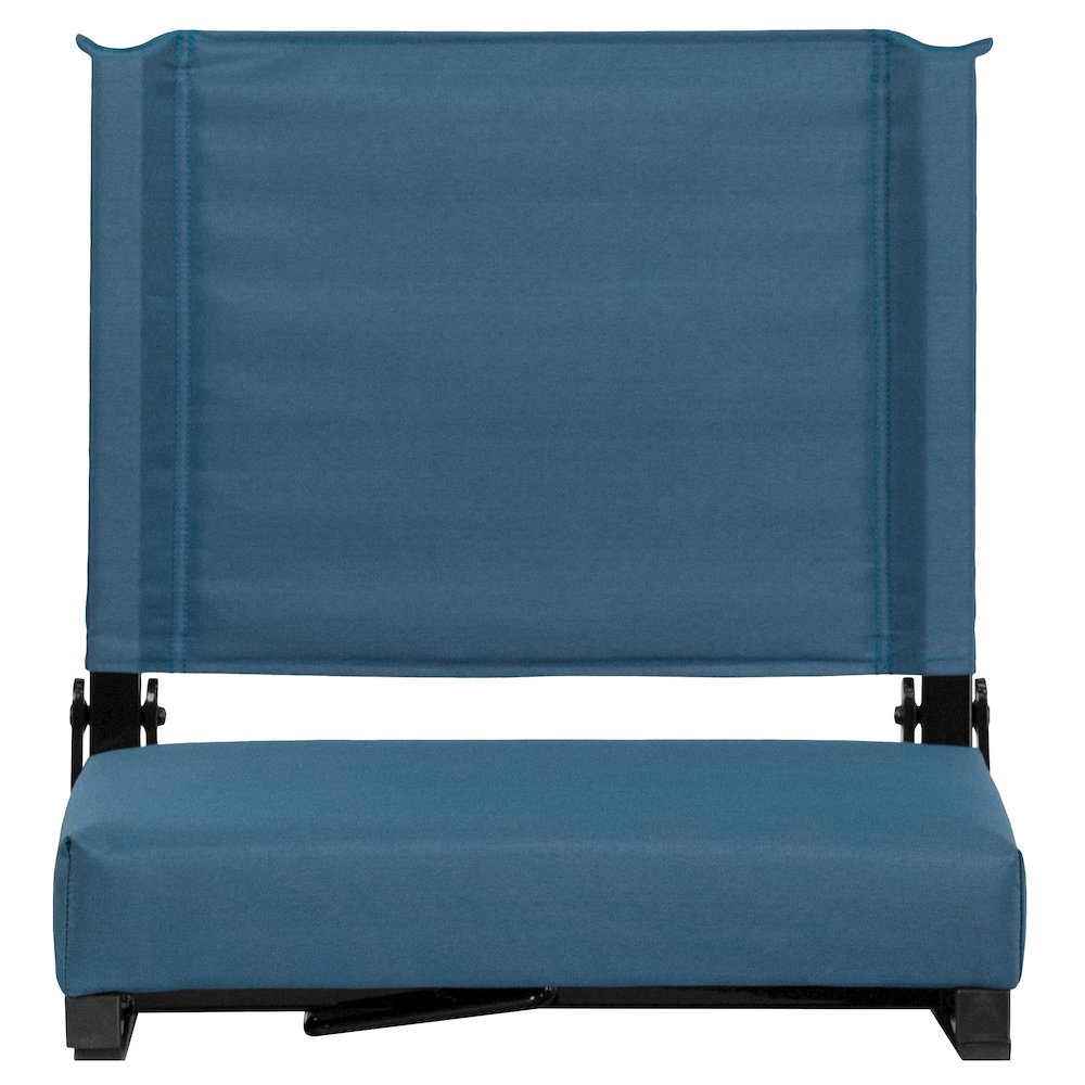Lightweight Stadium Chair with Handle, Ultra-Padded Seat, Teal. Picture 13