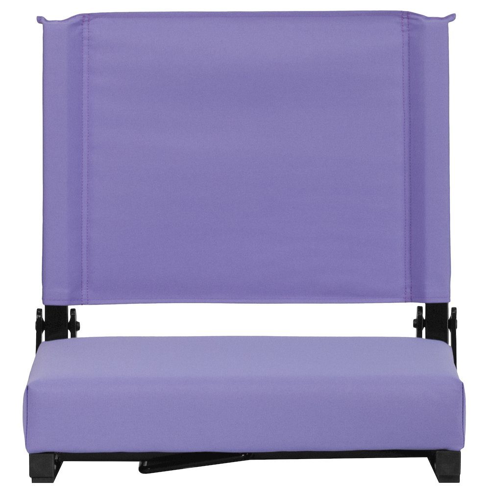 Lightweight Stadium Chair with Handle, Ultra-Padded Seat, Purple. Picture 13