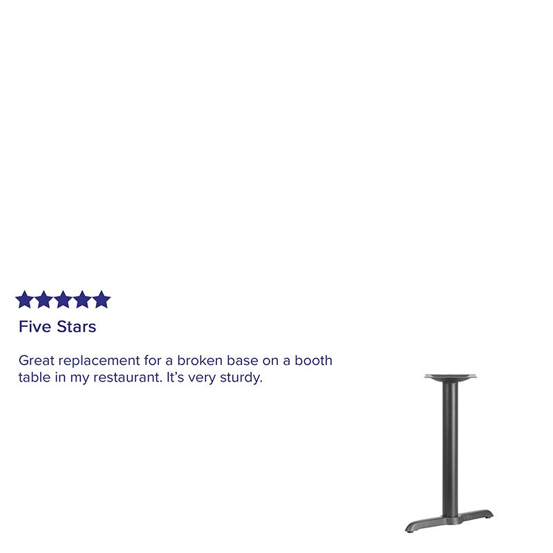 5'' x 22'' Restaurant Table T-Base with 3'' Dia. Table Height Column. Picture 4