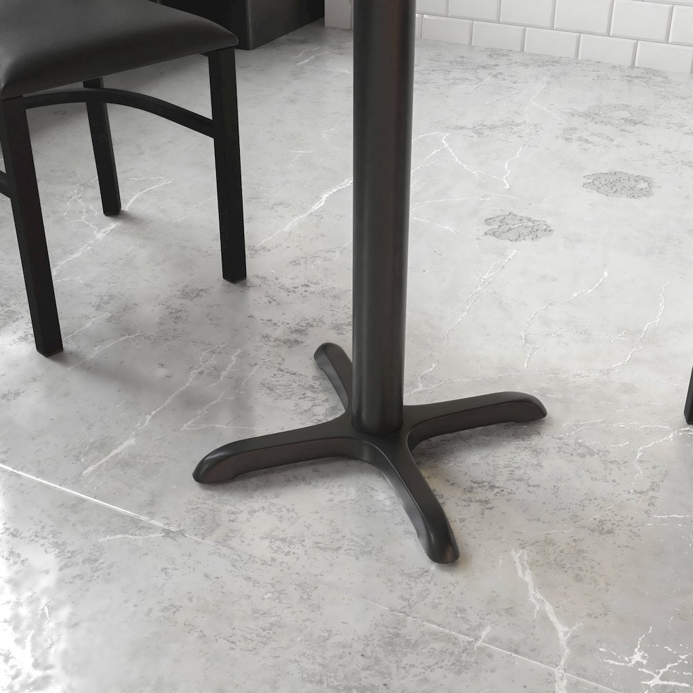 22'' x 22'' Restaurant Table X-Base with 3'' Dia. Table Height Column. Picture 6