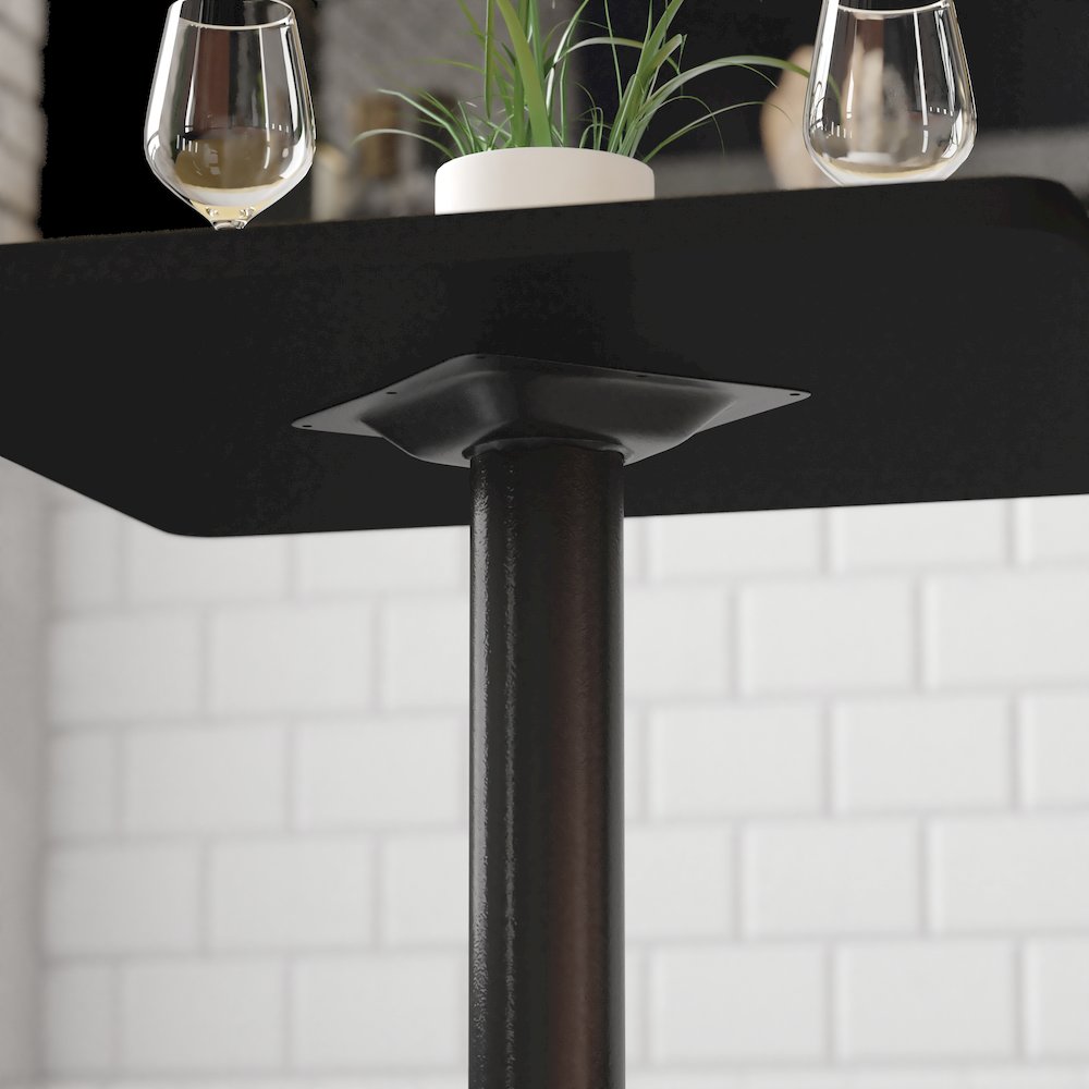 22'' x 22'' Restaurant Table X-Base with 3'' Dia. Table Height Column. Picture 7