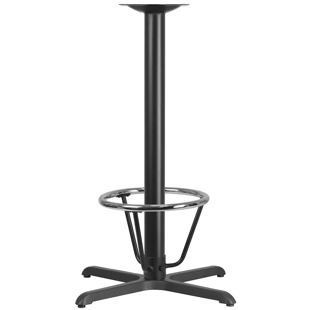 30'' x 30'' Restaurant Table X-Base with 3'' Dia. Bar Height Column. Picture 1