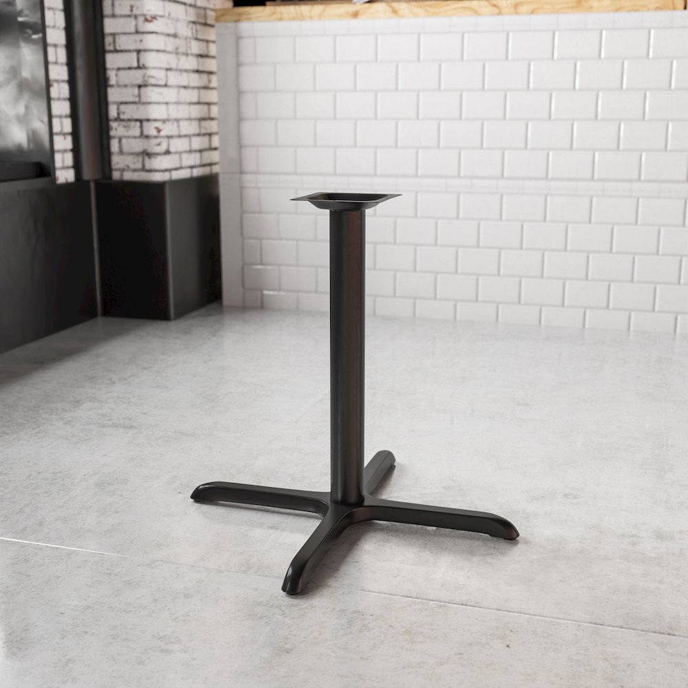 30'' x 30'' Restaurant Table X-Base with 3'' Dia. Table Height Column. Picture 2