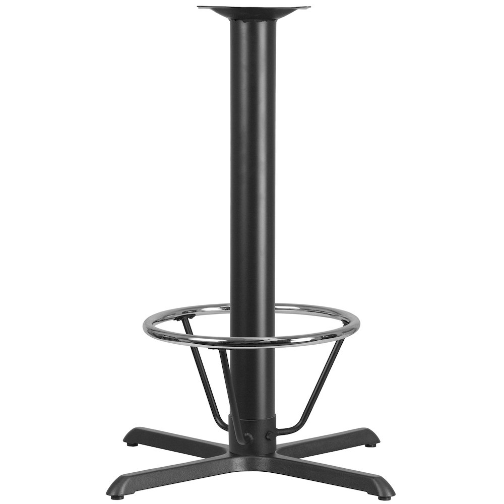 33'' x 33'' Restaurant Table X-Base with 4'' Dia. Bar Height Column. Picture 1