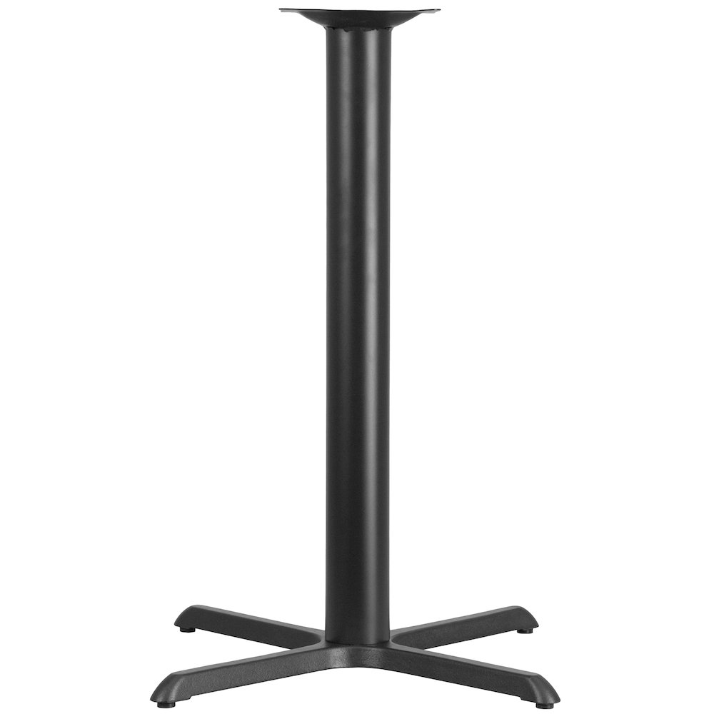 33'' x 33'' Restaurant Table X-Base with 4'' Dia. Bar Height Column. Picture 1