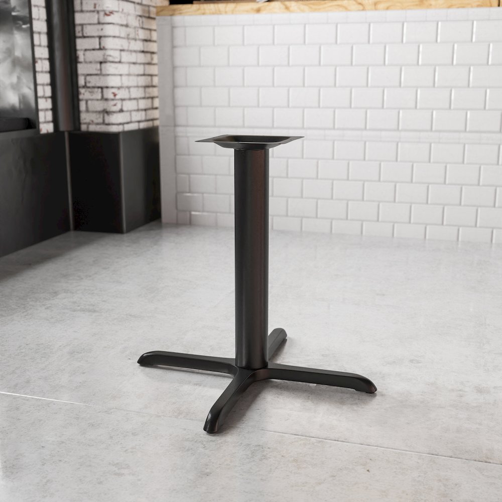 33'' x 33'' Restaurant Table X-Base with 4'' Dia. Table Height Column. Picture 2