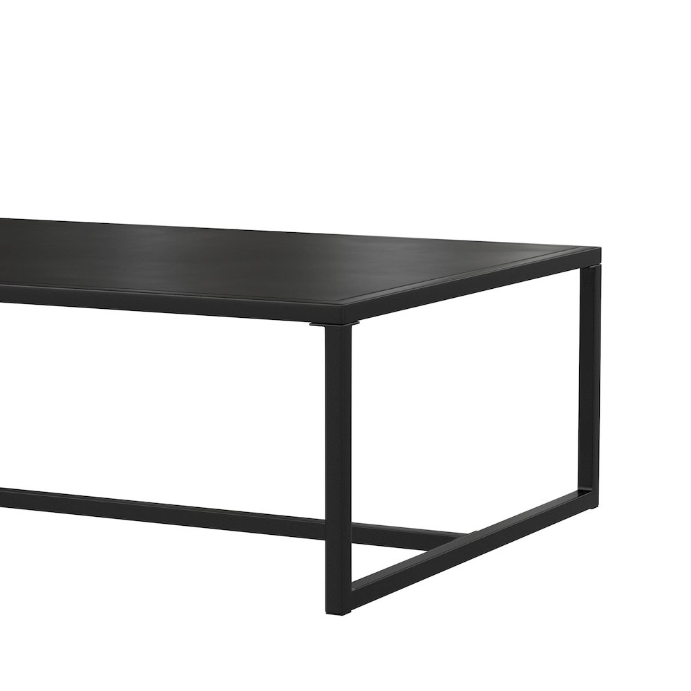 Patio Coffee Table Black Coffee Table, Porch, or Poolside - Steel Leg Frame. Picture 7