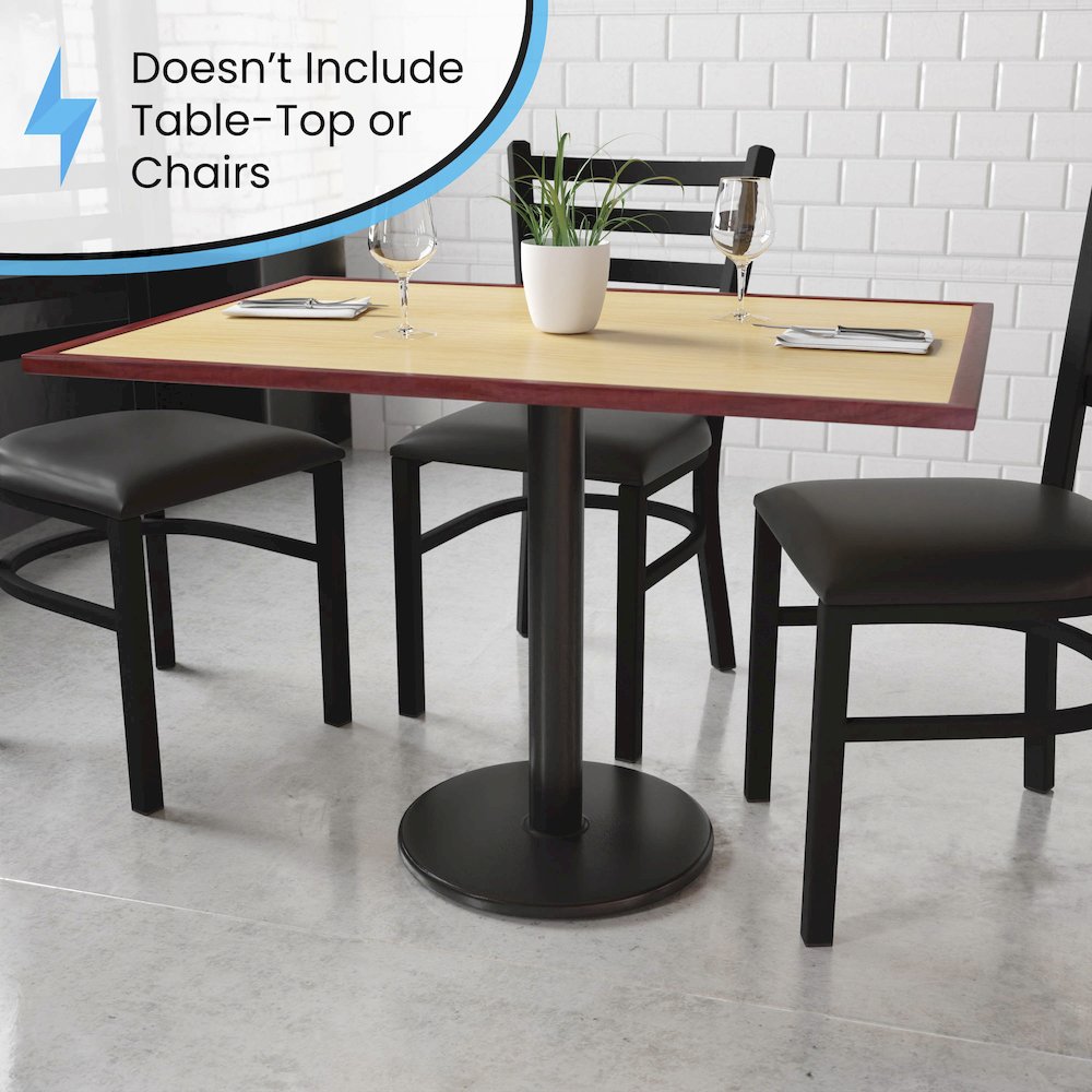 18'' Round Restaurant Table Base with 3'' Dia. Table Height Column. Picture 5