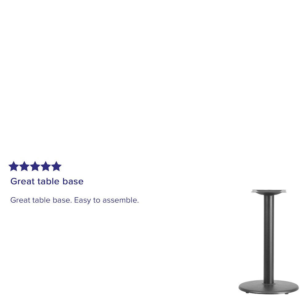 18'' Round Restaurant Table Base with 3'' Dia. Table Height Column. Picture 4