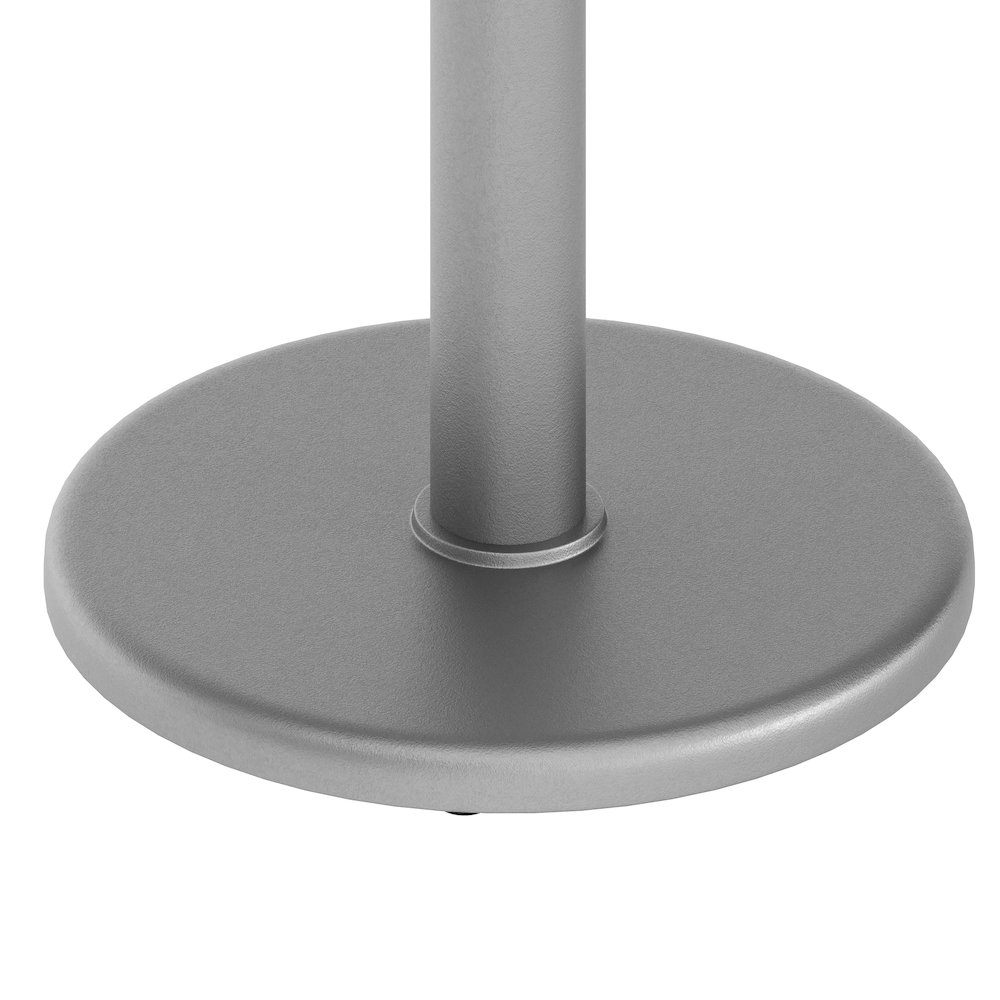 18'' Round Restaurant Table Base with 3'' Dia. Table Height Column, Silver. Picture 6