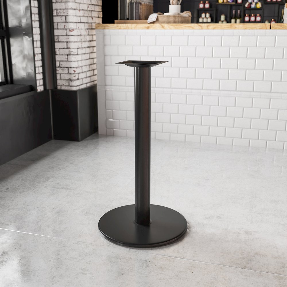 24'' Round Restaurant Table Base with 4'' Dia. Bar Height Column. Picture 2