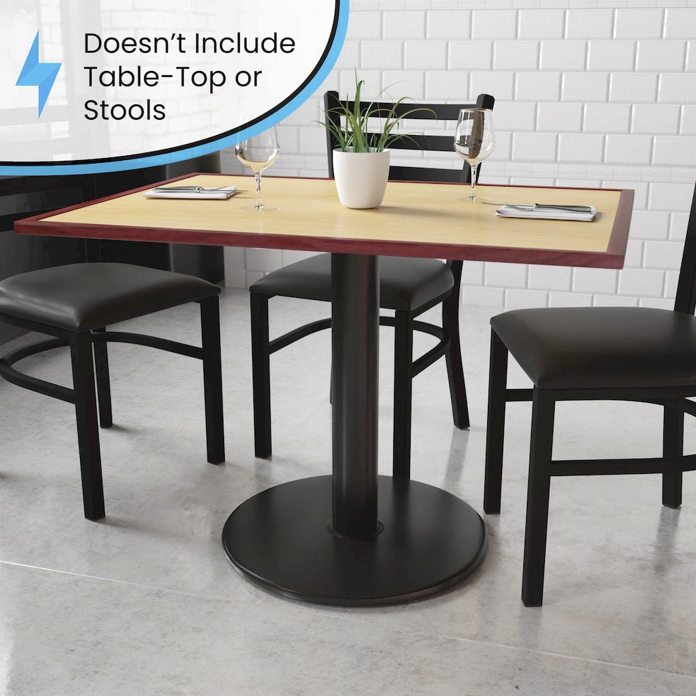 24'' Round Restaurant Table Base with 4'' Dia. Table Height Column. Picture 5