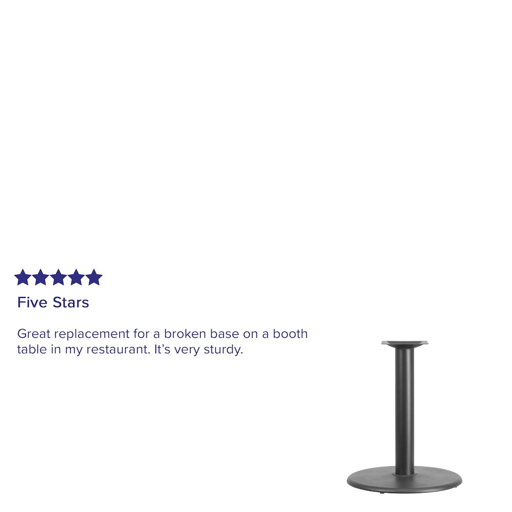 24'' Round Restaurant Table Base with 4'' Dia. Table Height Column. Picture 4