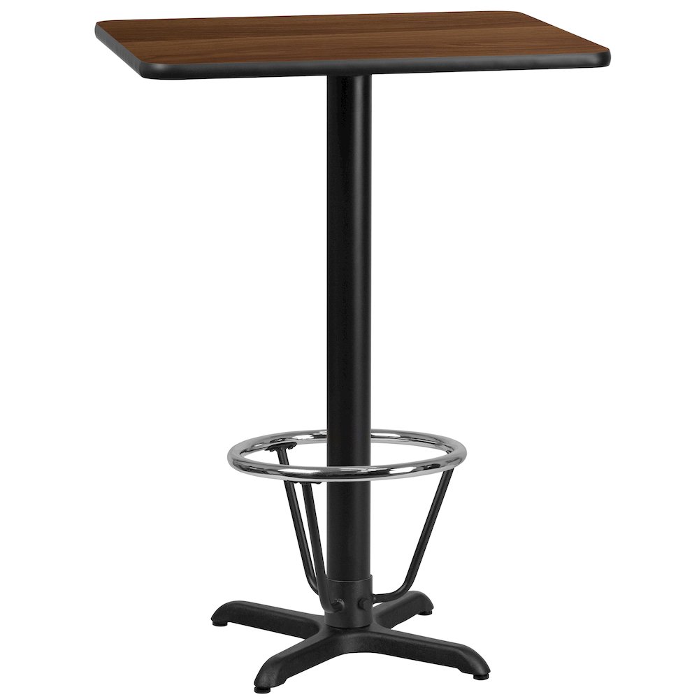 24'' x 30'' Walnut Table Top with 22'' x 22'' Bar Height. Picture 1