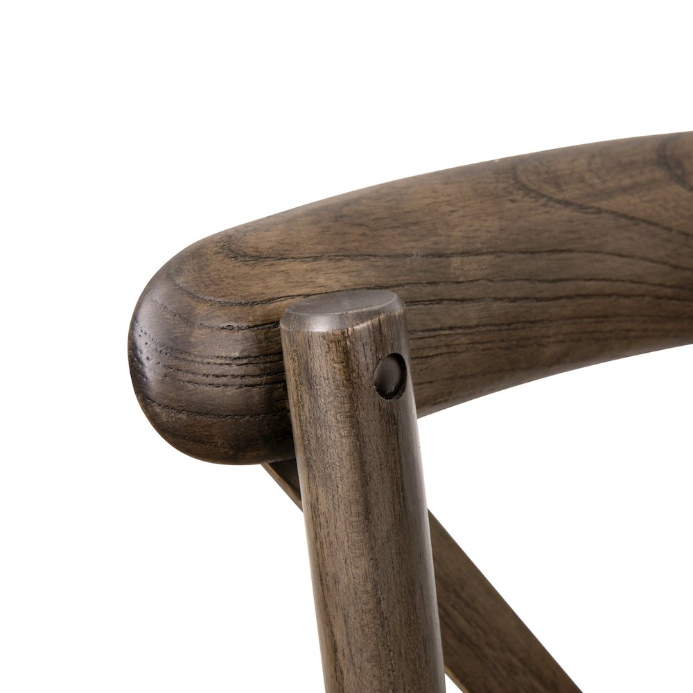 Stackable Early American Wood Cross Back Chair. Picture 11