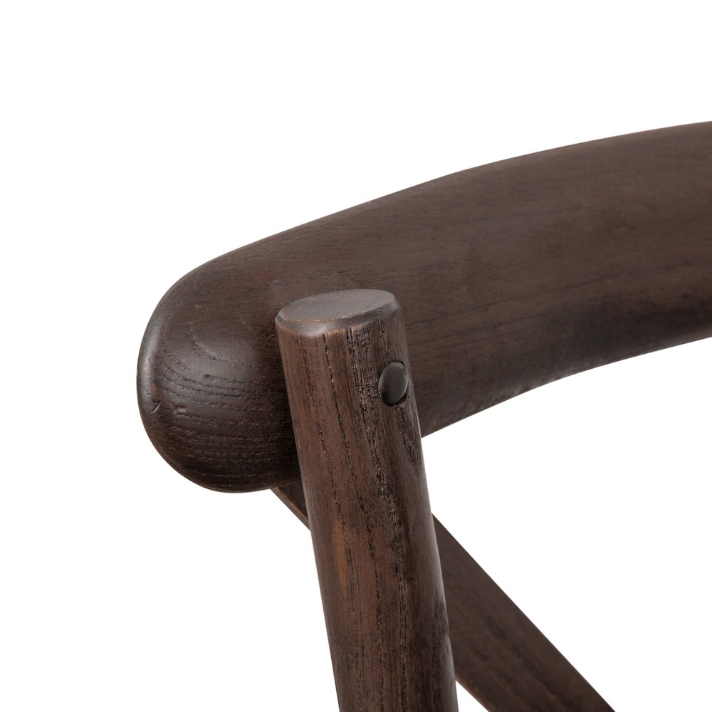 Stackable Mahogany Wood Cross Back Chair. Picture 8